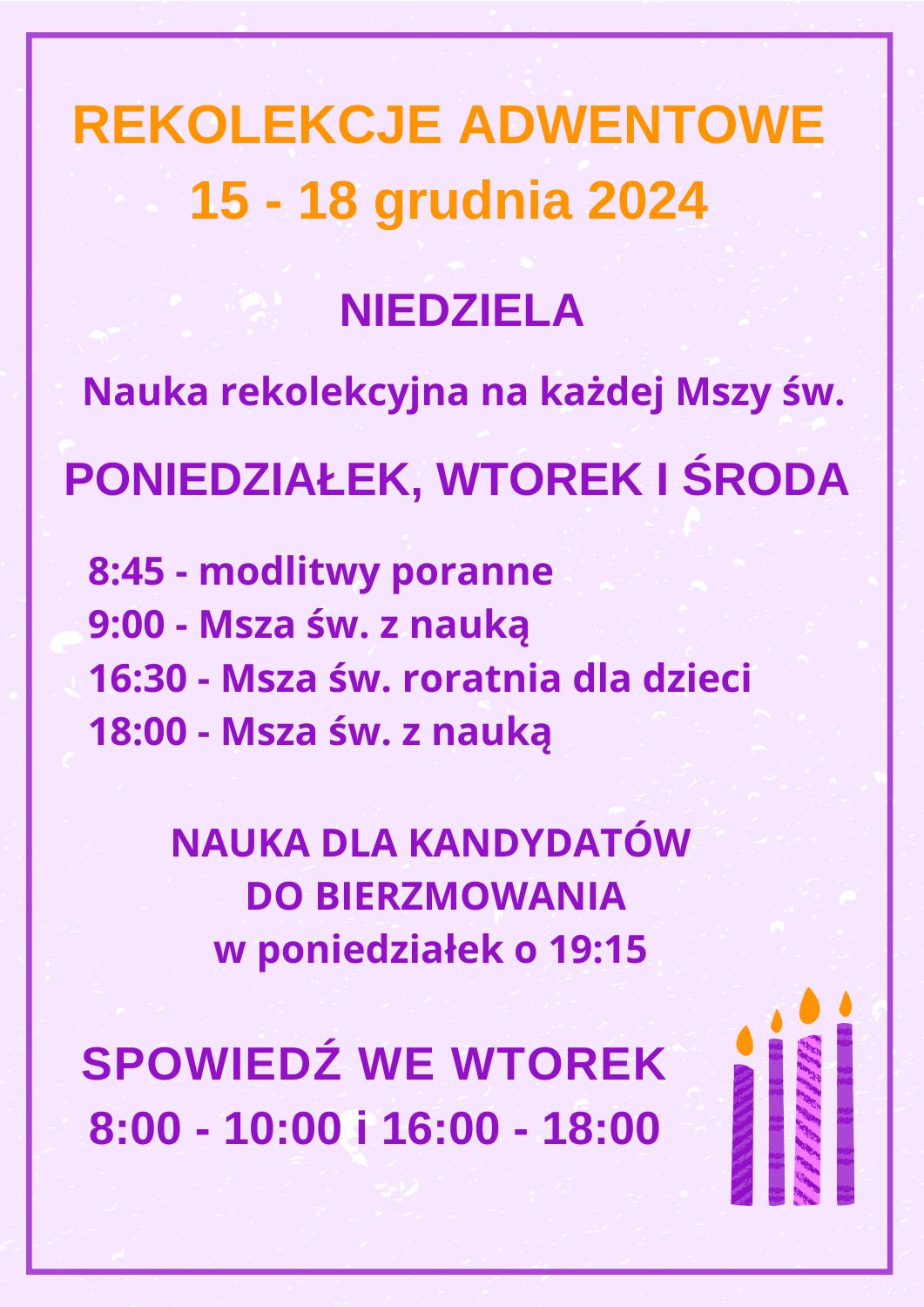 24 12 08 rekolekcje adwentowe